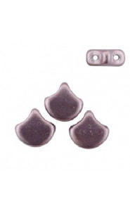 Ginko Leaf Beads 7.5x7.5mm ColorTrends sueded gold blackened pearl